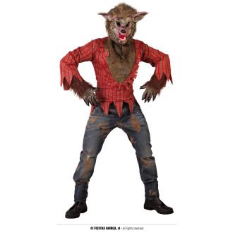 Kostýmy - Vlk kostým pre dospelých s maskou