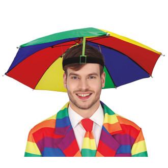 Klobúky , čiapky , čelenky - Čelnka s dáždnikom