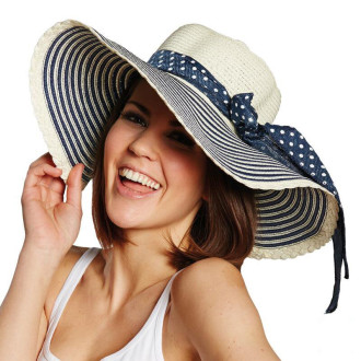 Klobúky , čiapky , čelenky - Florentský dámsky slamený klobúk