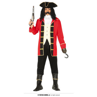 Kostýmy - Pirát pánsky kostým s klobúkom