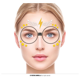 Líčidlá , kozmetika - Brilianty s lepidlom - okuliare