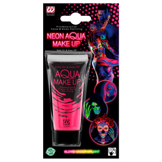 Líčidlá , kozmetika - Widmann Aqua make-up neónový ružový