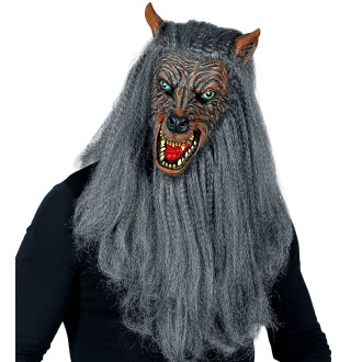 Doplnky - Widmann Latexová maska vlka s hrivou