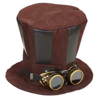 Klobúky , čiapky , čelenky - Widmann Steampukový klobúk s okuliarmi