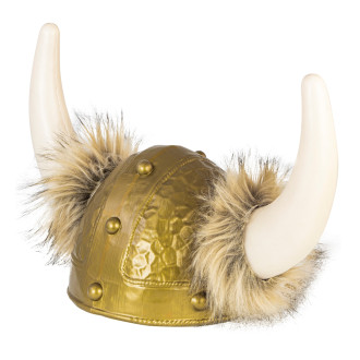 Klobúky , čiapky , čelenky - Widmann Deluxe Viking prilba s kožušinou