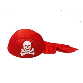 Klobúky , čiapky , čelenky - Pirát červený detský