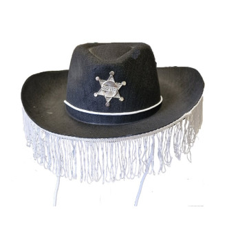 Klobúky , čiapky , čelenky - Kovbojský klobúk so strapcami
