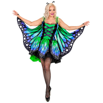 Kostýmy - Widmann Motýľ zelený dámsky kostým