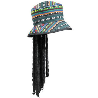 Klobúky , čiapky , čelenky - Rasta klobúk s dredy