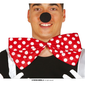 Doplnky - Motýlik s bielymi bodkami 37 cm