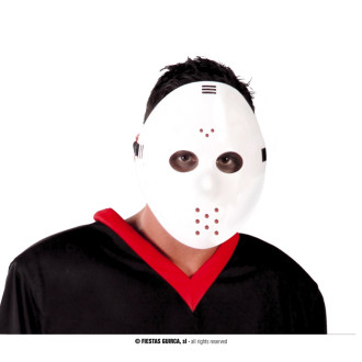 Masky, škrabošky - Maska HOCKEY biela