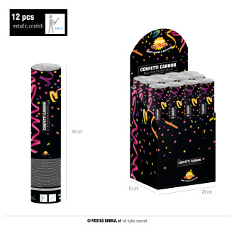 Doplnky - Vystreľovacie konfety 80 cm