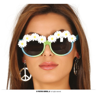 Doplnky - Okuliare Hippie s margarétkami