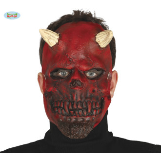 Masky, škrabošky - DEMONIAC SKULL - maska latexová