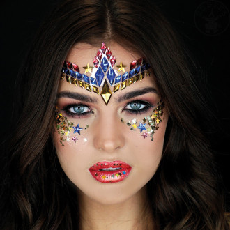 Líčidlá , kozmetika - Wonder Woman Face Jewels