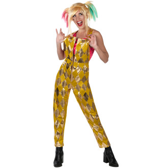 Kostýmy - Kostým Harley Quinn Birds of Prey Gold Jumpsuit