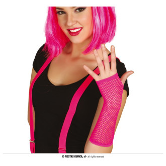 Doplnky - Rukavice sieť. bezprsté fuchsia