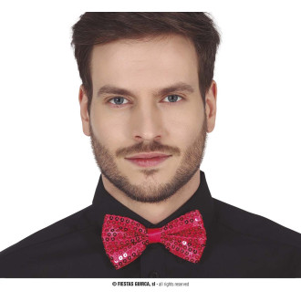 Doplnky - Motýlik flitrový - fuchsia