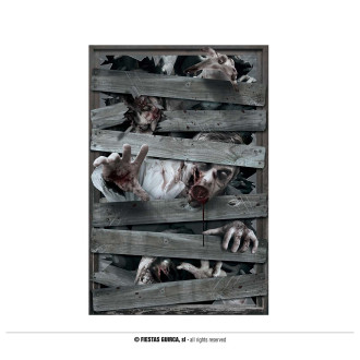 Doplnky - Dverné dekorácie - zombie