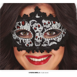 Masky, škrabošky - Maska so smrtkami SKULL