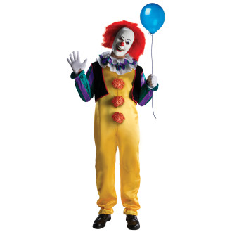 Kostýmy - Pennywise Deluxe kostým s maskou a vlasmi
