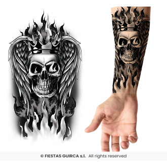Doplnky - Skull tattoo - tetovanie
