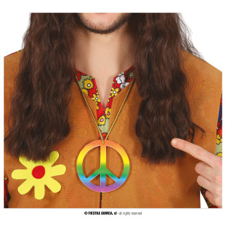 Doplnky - Farebný peace prívesok