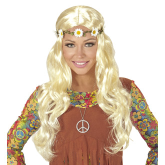 Parochne - Widmann Parochňa stredoveká s čelenkou - HIPPIE blond