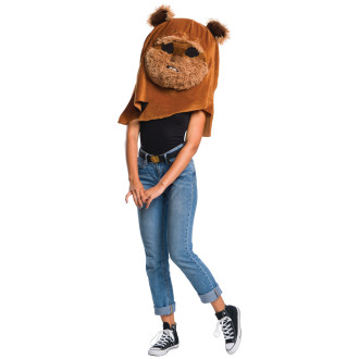Masky, škrabošky - Ewok Plyšová maska ​​pre dospelých