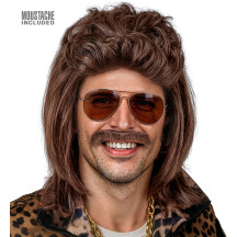 Widmann Parochňa s fúzmi MULLET hnedá