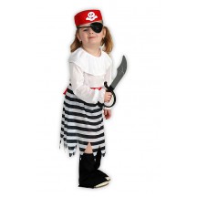 Malá pirátka - karnevalový kostým
