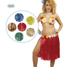 Havajská sukne mix farieb 55 cm dlhá