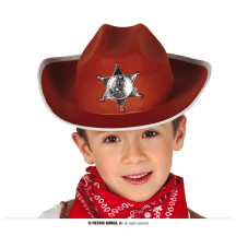 Kovbojský klobúk hnedý pre deti