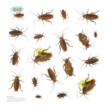 Dekorácie - 20 samolepiacich švábov
