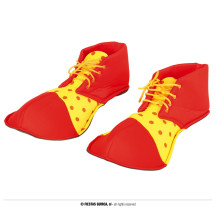 Klaunské topánky červeno-žlté