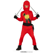Červený ninja detský kostým