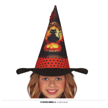 Dětský čarodějnický klobouk oranžový