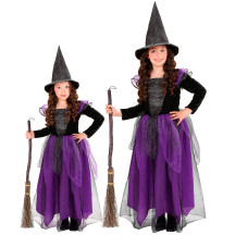 Widmann Čarodejnica fialová dlhé šaty