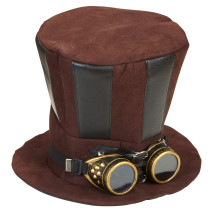 Widmann Steampukový klobúk s okuliarmi