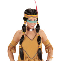 Widmann Squaw indiánska parochňa s čelenkou