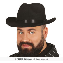 Klobúk gangsterský čierny