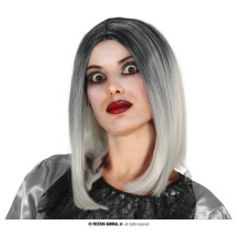 Dámska atraktívna parochňa Mi-Longue čierno-biela