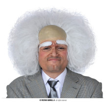 Biela parochňa s vysokým čelom - vedec