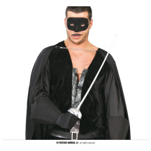 Strieborný kord s maskou