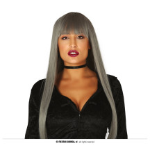 GRAY BOB WIG HQ - parochňa šedá dlhovlasá