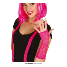 Rukavice sieť. bezprsté fuchsia