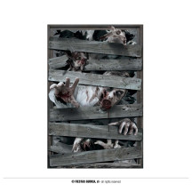 Dverné dekorácie - zombie