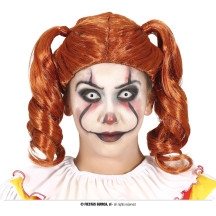 Hrdzavá parochňa s copami dámska